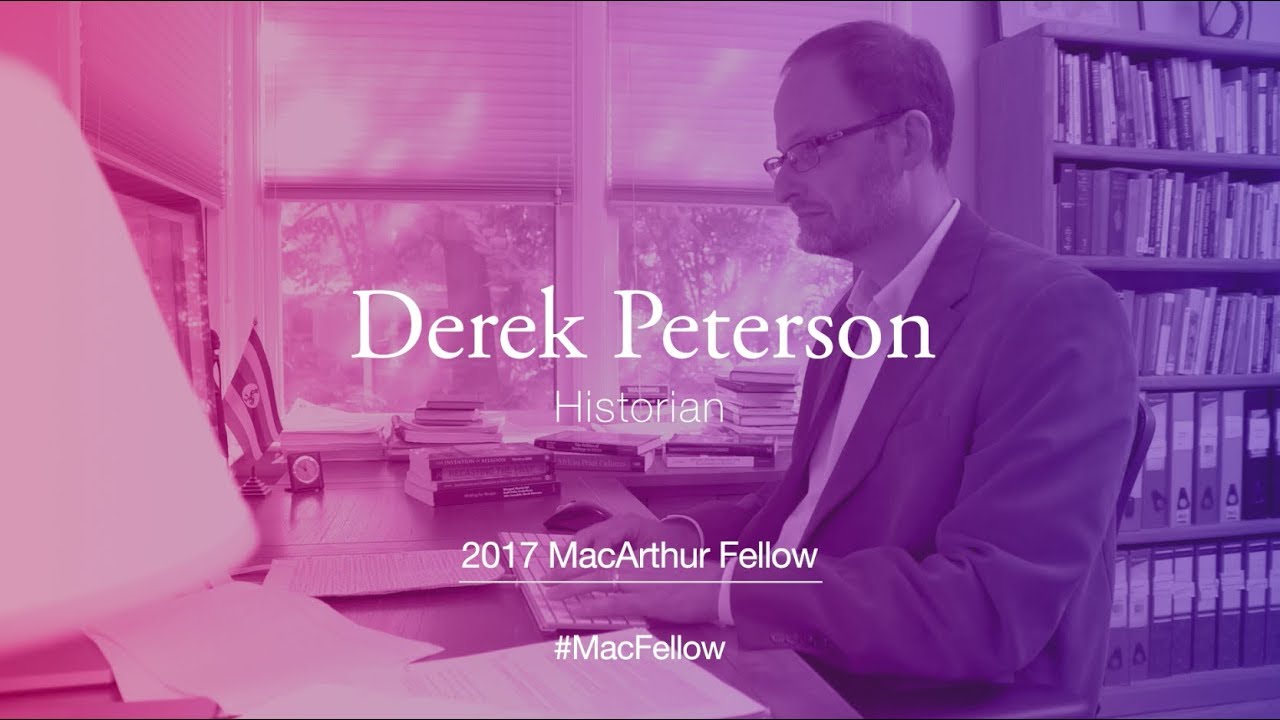 Historian Derek Peterson | 2017 MacArthur Fellow - YouTube