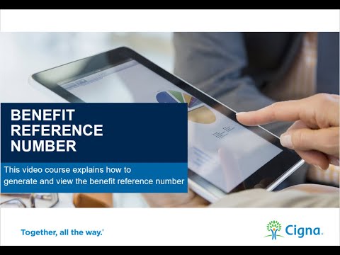 Benefit Reference Number Tutorial