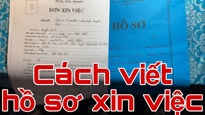 Mẫu làm hồ sơ xin việc