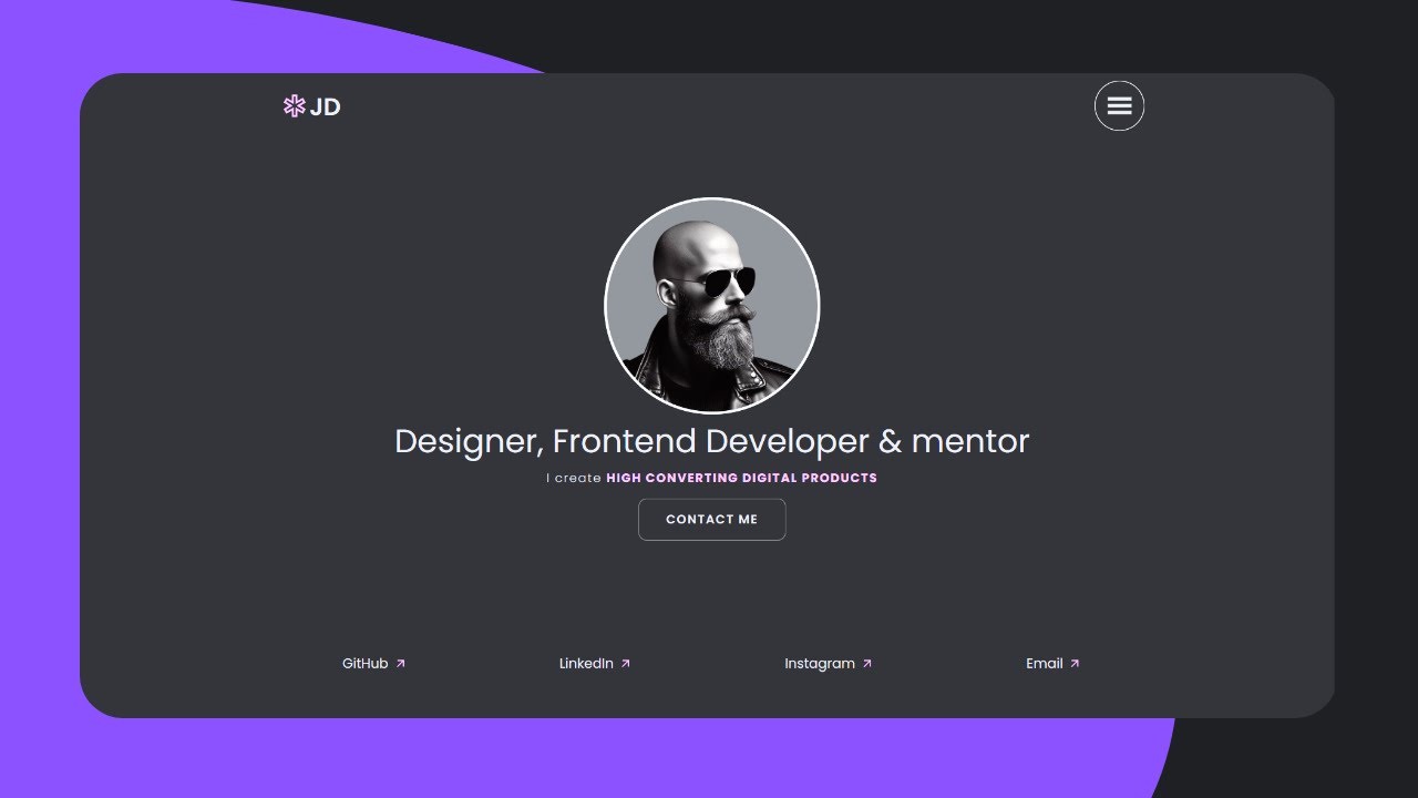 How To Create Responsive Portfolio Website Using React and Tailwind CSS ...