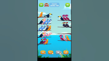 Bird Sort Puzzle l Classic Level 145 l Bird Sort Color Puzzle l Bird Sort Puzzle Challenge - Birds