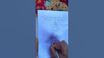 How to Find the Slant Height of a Pyramid | Given Surface Area & Base Area | #british #maths #exam