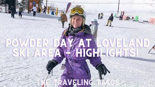 Loveland Ski Area Colorado - The Traveling Tacos - Skiing Highlights February 2021