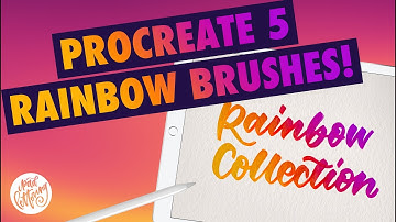 Procreate 5 Brushes review: Rainbow Brushes!