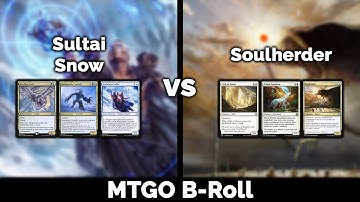 MTGO B-Roll with Modern Sultai Snow vs Soulherder - Magic: the Gathering