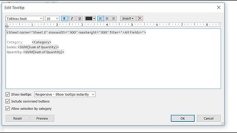 Tableau Marks: "Tooltip" Property - Easy and Intuitive Understanding