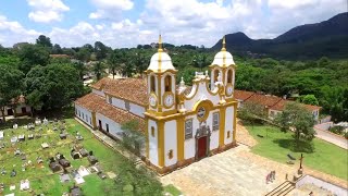 Cidades históricas Tiradentes MG visto de cima