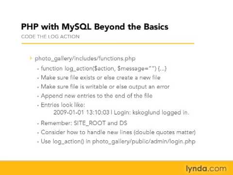 07 13  Creating a log file Assignment
