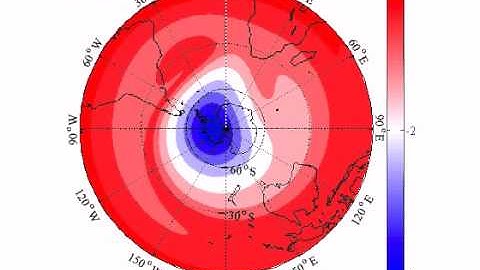 Stratospheric polar vortex simulation