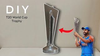 How To Make ICC T20 World Cup Trophy | DIY T20 World Cup