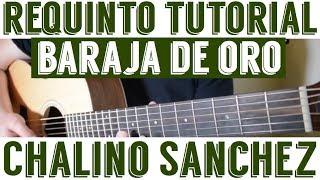 Video thumbnail of "Baraja de Oro - Requinto / Intro Tutorial de Guitarra ( Chalino Sanchez ) TABS"