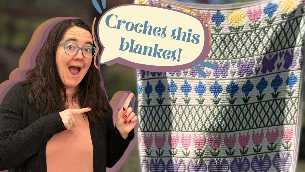 Crochet the Mosaic Flower Blanket (& create a masterpiece!) - YouTube