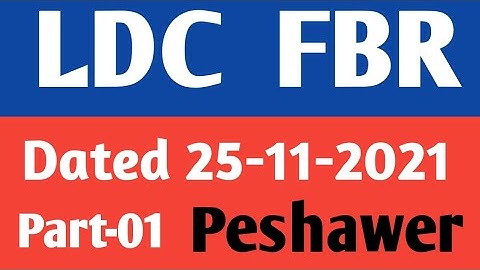 LDC FBR Peshawer test Dated 25-11-2021 part-01 kpk| Lower Division test peshawer