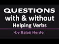 Questions without auxiliary verbs  #auxiliaryverbs #questionwords #whwords #balajihente