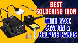 Kaiweets Soldering Iron Station with Adjustable Temp &amp; Helping Hands better than Harbor Freight