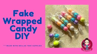 Fake Wrapped Candy DIY / Caramelos Falsos (Original) - Dollar Tree