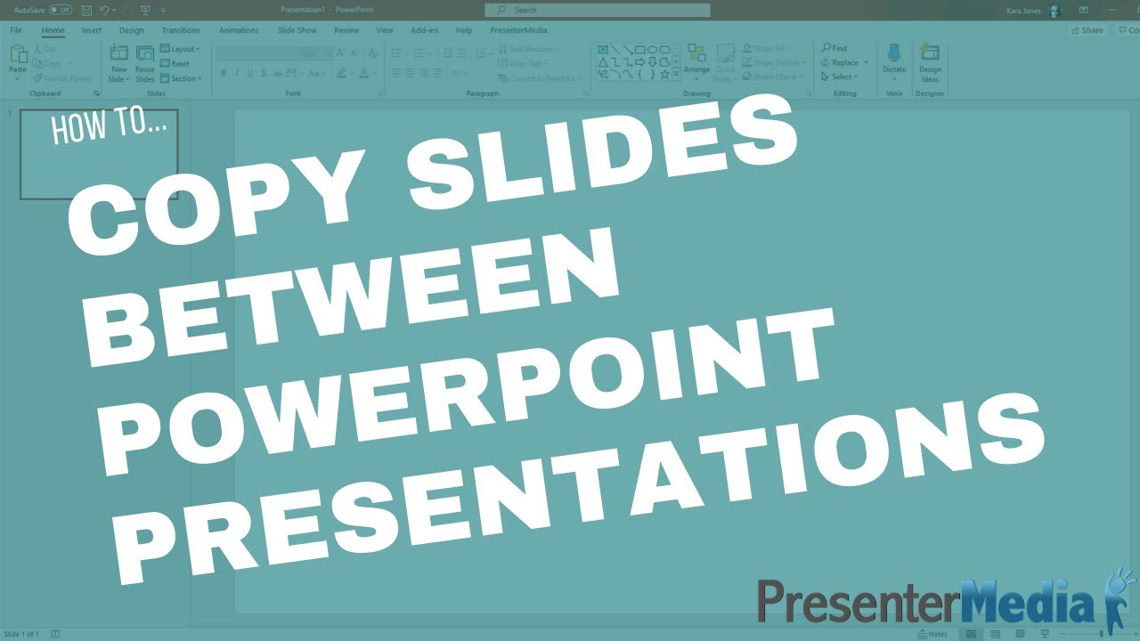 make a copy of powerpoint presentation to desktop