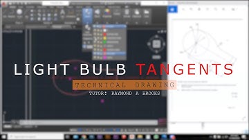AutoCAD: How to create a Light Bulb [Tangent Exercise 1]