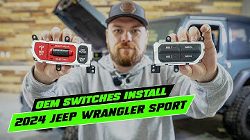2024 Jeep Wrangler Aux Switches & Rubicon Locker Buttons Install