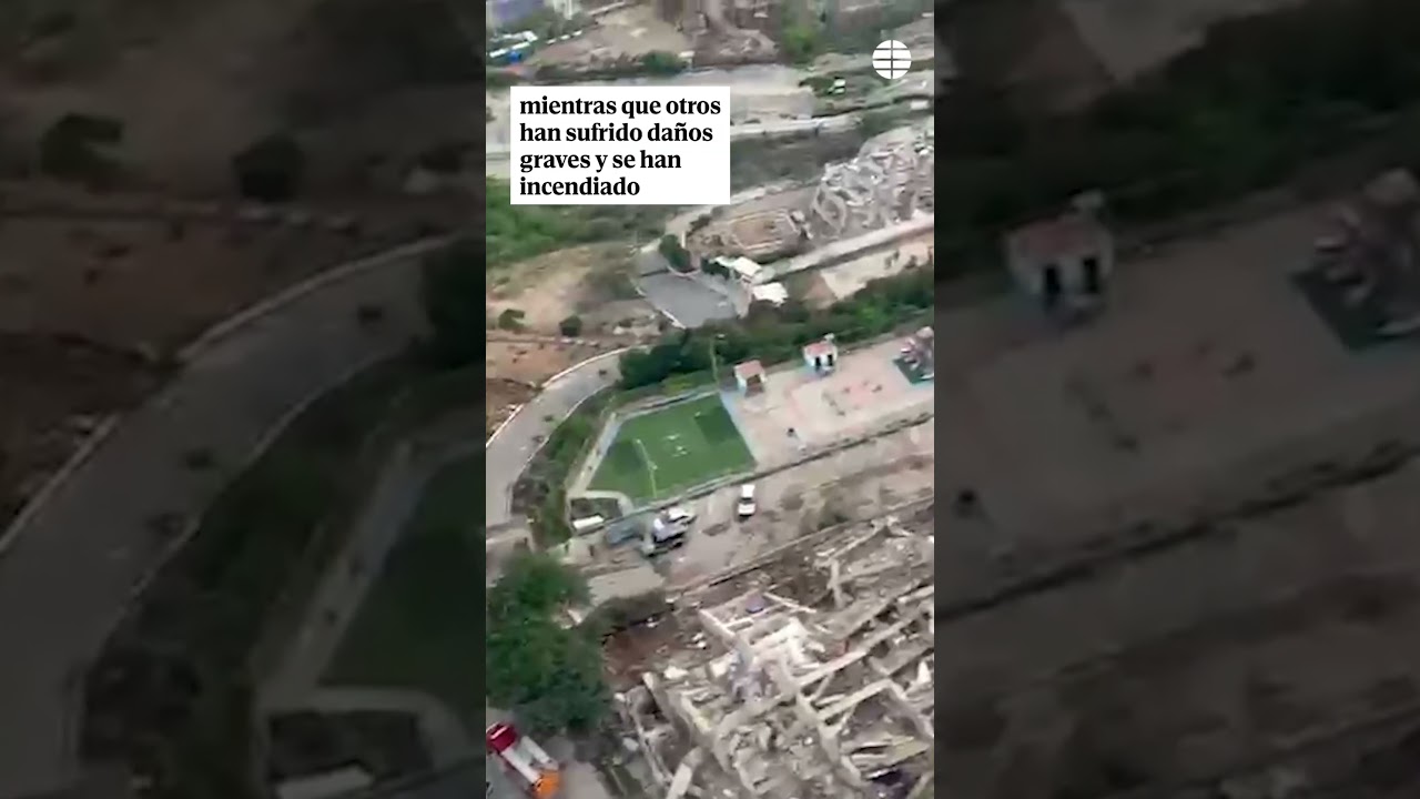 La destrucción que ha dejado el terremoto en Venezuela a vista de dron #Terremoto #Venezuela #Dron