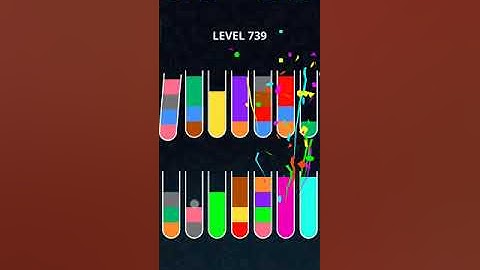 COLOR SORT PUZZLE LEVEL 739