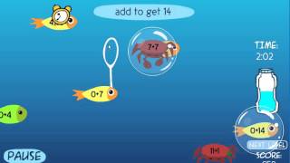 Bubble Fun Math - Basic Operations Gameplay.  Addition (10-19) screenshot 5