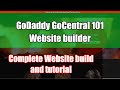 Gocentral 101 (2019) - Tutorial - how to use Godaddy website builder
