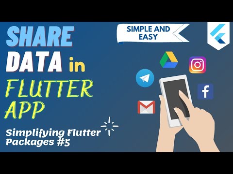 Share Data (Text, Images, Files) in Flutter App || Socialize || Simplifying Flutter Packages #5