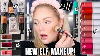 Testing ALL *NEW* VIRAL elf Makeup 🤩 Camo Liquid Blush, Hydrating CC Cream, Lash XTNDR Mascara +more