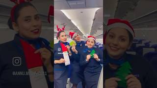 Merry Christmas ? viral ytshorts shortvideos trend cabincrew flight minivlog christmas