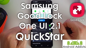 Samsung Good Lock (2020) One UI 2.1 - QuickStar