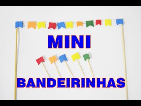 Mini Bandeirinhas De E V A Para Festa Junina Julina Youtube