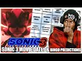 Sonic 3 Movie Release Date &amp; Wolfie Prediction Bingo Card!