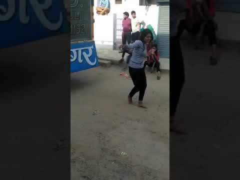 Drunk Girl dance on Road Part-2