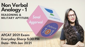 Non Verbal Analogy (Part-1) | Reasoning and Military Aptitude | Target AFCAT 2021 | Sonal