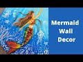 How to Make an Awesome Mermaid Wall Decor from Trash | DIY  Wall Décor using Egg Shells & Cardboard