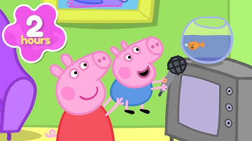 Peppa & George Make FUNNY MUSIC 🎤 Peppa Pig Full Episodes | 2 Hours of Kids Cartoons