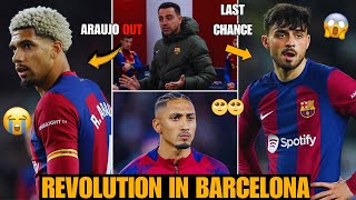 🚨 LAST MINUTE BOMB💣 REVOLUTION IN BARCELONA🔥 XAVI ACCEPTED😱 ARAUJO, PEDRI, RAPHINHA OUT😰 BARCA NEWS