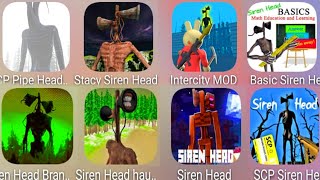 SCP Pipe Head,Stacy Siren Head,Basic Siren Head,SirenHead Craft,Siren Head Haunted,Siren Head Branny