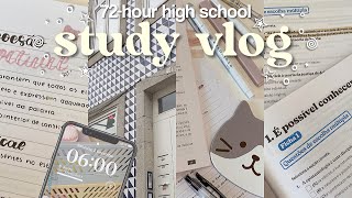 72-hour high school study vlog 📓🔗