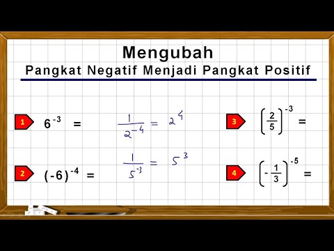 Video: Dapatkah eksponen menjadi negatif?