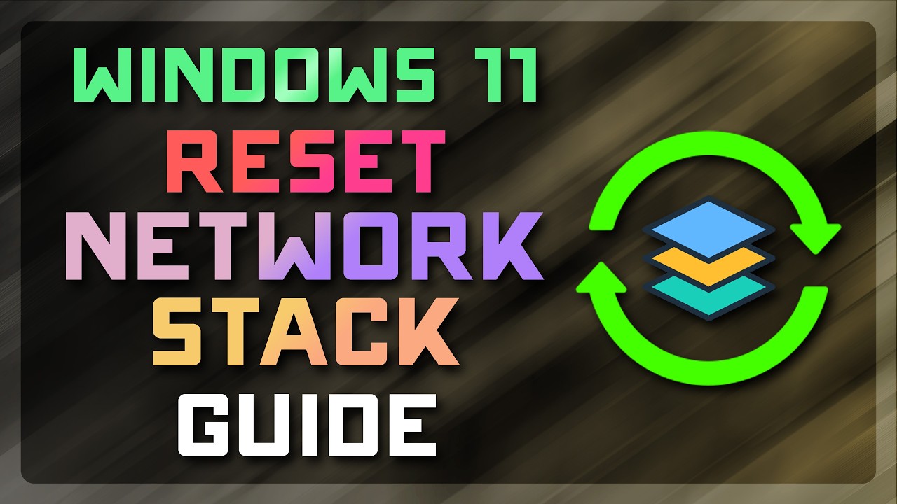 How to Reset the Windows 11 Network Stack 🌐 (Fix Internet & Network ...