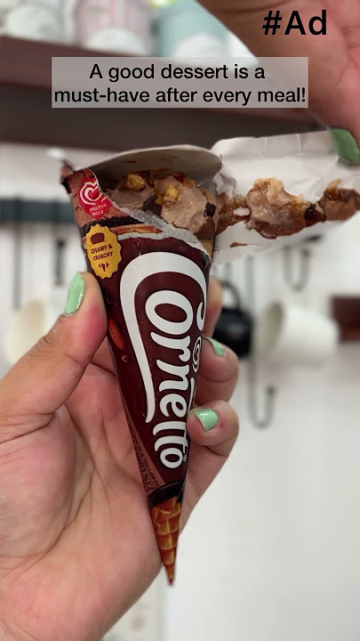 Have you tried the new Double chocolate cornetto? #youtubeshorts #viral #trending #icecream #shorts