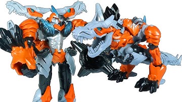 Unboxing Grimlock DINOSAUR T-REX Transformers Toys Robot | Brett Stevenson