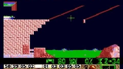 Lemmings Genesis/Mega Drive Walkthrough: Mayhem Level 17