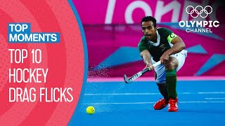 Top 10 Men's Hockey Drag Flicks at the Olympics | Top Moments screenshot 5