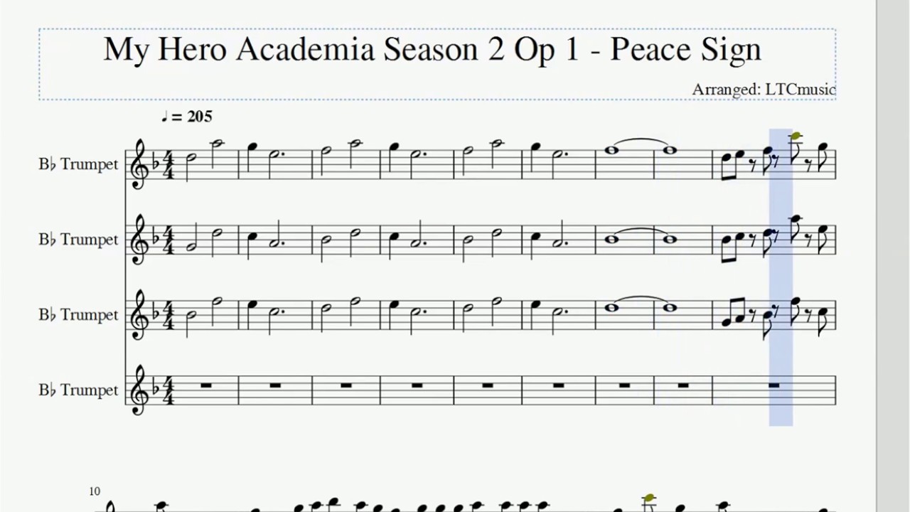 my hero academia odd future piano sheet music