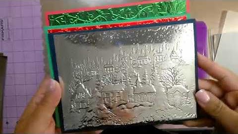 3D embossing folders & Gemini Jr