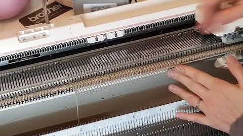 Weaving Cast On for Knitting Machine