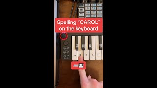 Spelling “CAROL” on the keyboard ⌨️🎹 #shorts